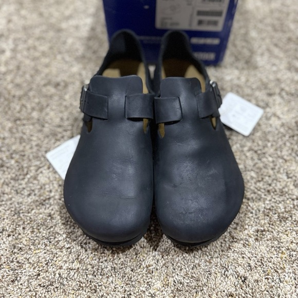 Birkenstock New w/ Box London Black Oiled Leather Regular Width Size 43 (Mens10) - Picture 3 of 10